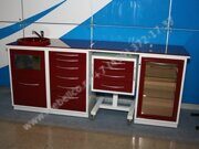 комплект медицинской мебели красный